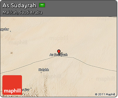 Satellite 3D Map of As Sudayrah
