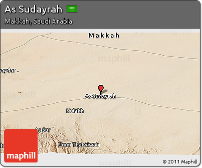 Satellite Panoramic Map of As Sudayrah