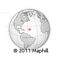 Outline Map of the Area around 21° 23' 18" N, 53° 28' 30" W, rectangular outline