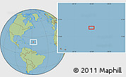 Savanna Style Location Map of the area around 21° 23' 18" N, 56° 52' 30" W