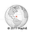 Outline Map of the Area around 21° 23' 18" N, 61° 58' 30" W, rectangular outline