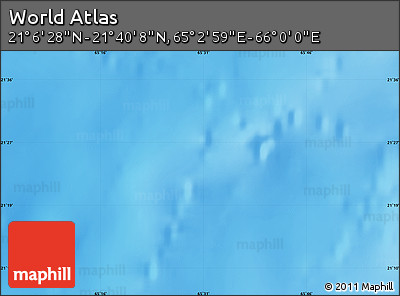 Physical Map of the Area around 21° 23' 18" N, 65° 31' 30" E