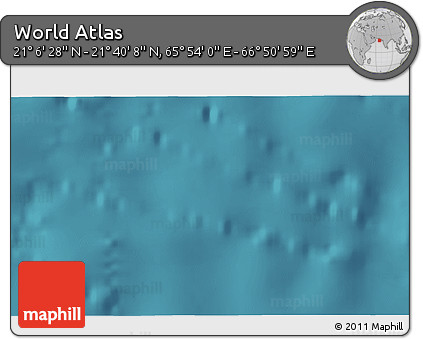 Satellite 3D Map of the Area around 21° 23' 18" N, 66° 22' 30" E