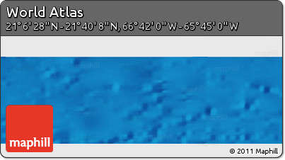 Physical Panoramic Map of the Area around 21° 23' 18" N, 66° 13' 29" W