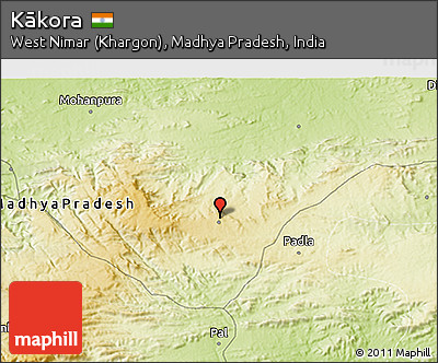 Physical 3D Map of Kākora