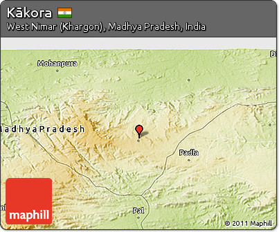 Physical 3D Map of Kākora