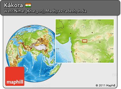 Physical Location Map of Kākora
