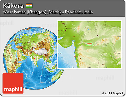 Physical Location Map of Kākora