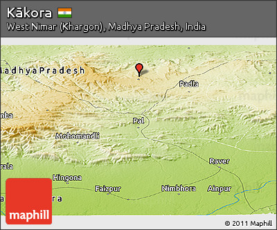 Physical Panoramic Map of Kākora