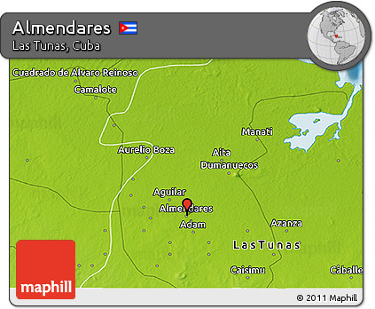 Physical 3D Map of Almendares