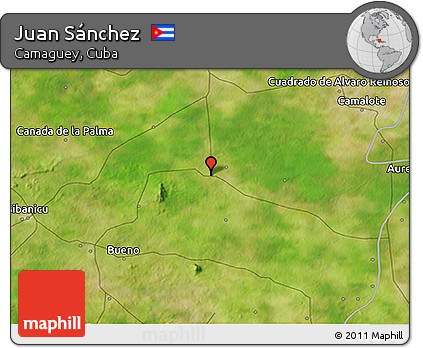 Satellite 3D Map of Juan Sánchez