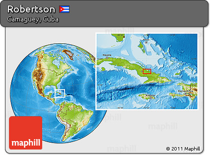 Physical Location Map of Robertson