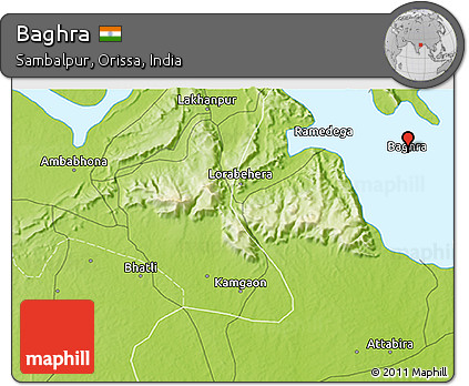 Physical 3D Map of Baghra