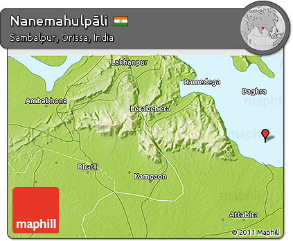 Physical 3D Map of Nanemahulpāli