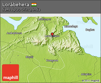 Physical 3D Map of Lorābehera