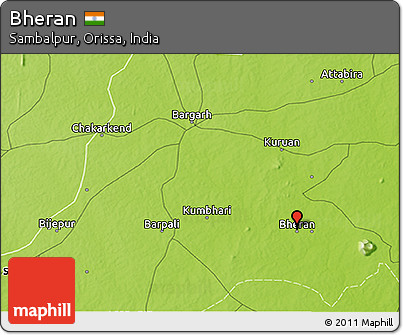 Physical 3D Map of Bheran