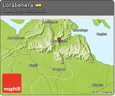Physical 3D Map of Lorābehera