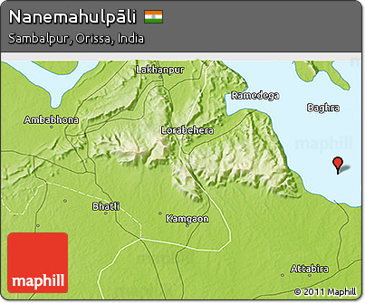 Physical 3D Map of Nanemahulpāli