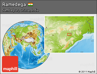 Physical Location Map of Ramedega