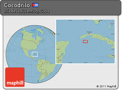 Savanna Style Location Map of Cocodrilo