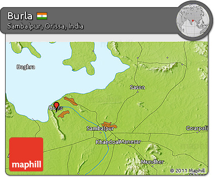 Physical 3D Map of Burla