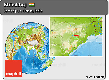 Physical Location Map of Bhīmkhoj