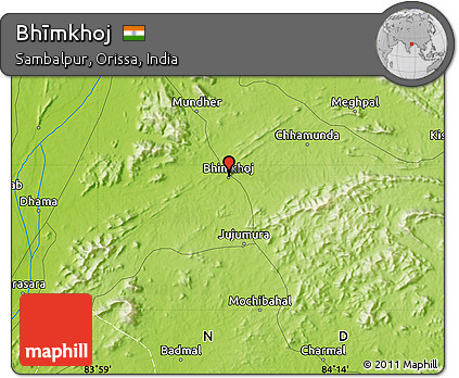 Physical Map of Bhīmkhoj