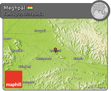 Physical Map of Meghpāl