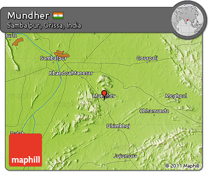 Physical Map of Mundher