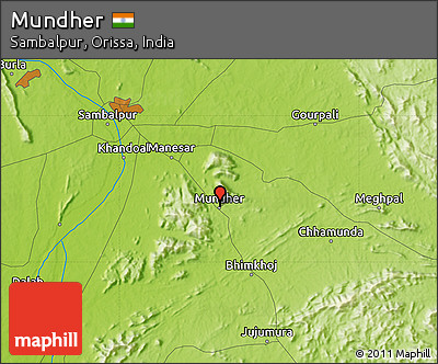 Physical Map of Mundher