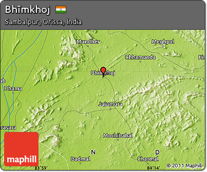 Physical Map of Bhīmkhoj