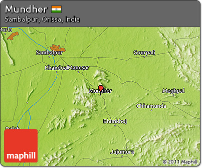 Physical Map of Mundher