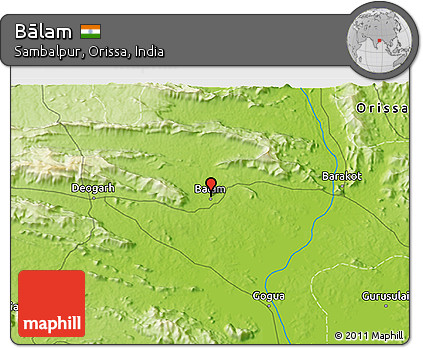 Physical 3D Map of Bālam