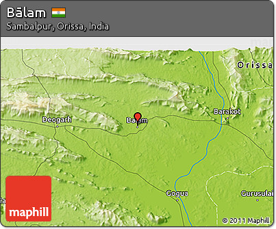 Physical 3D Map of Bālam