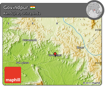 Physical Map of Govindpur