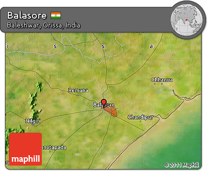 Satellite Map of Balasore