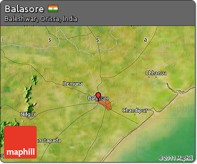 Satellite Map of Balasore