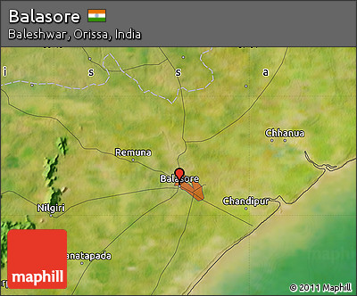 Satellite Map of Balasore