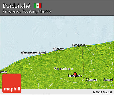 Physical 3D Map of Dzidzilché