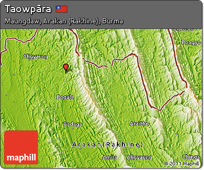 Physical 3D Map of Taowpāra