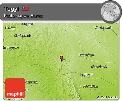 Physical 3D Map of Tugyi