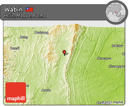 Physical 3D Map of Wabin