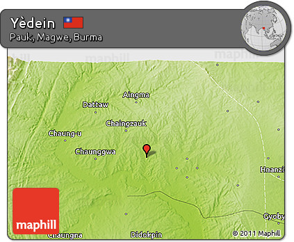 Physical 3D Map of Yèdein