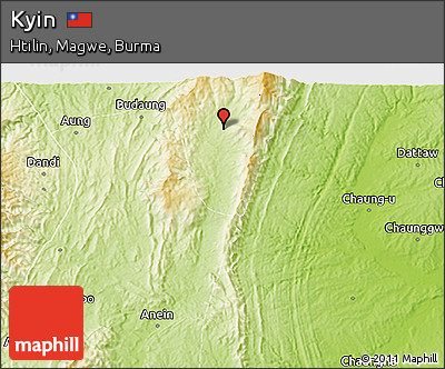 Physical 3D Map of Kyin