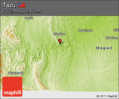 Physical 3D Map of Tazu