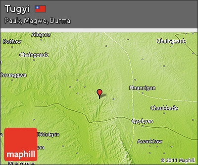 Physical 3D Map of Tugyi