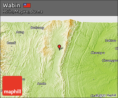 Physical 3D Map of Wabin