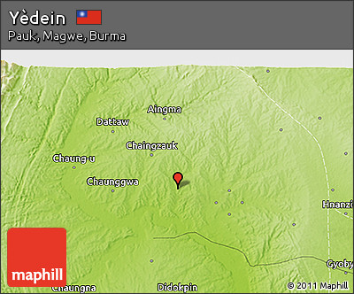 Physical 3D Map of Yèdein
