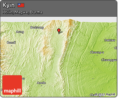 Physical 3D Map of Kyin