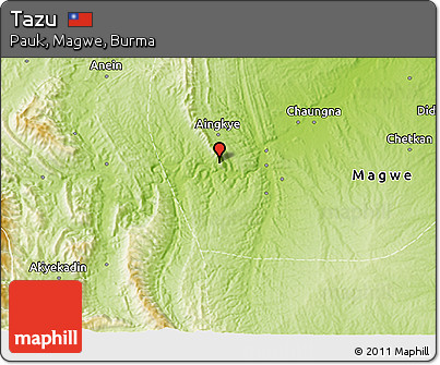 Physical 3D Map of Tazu